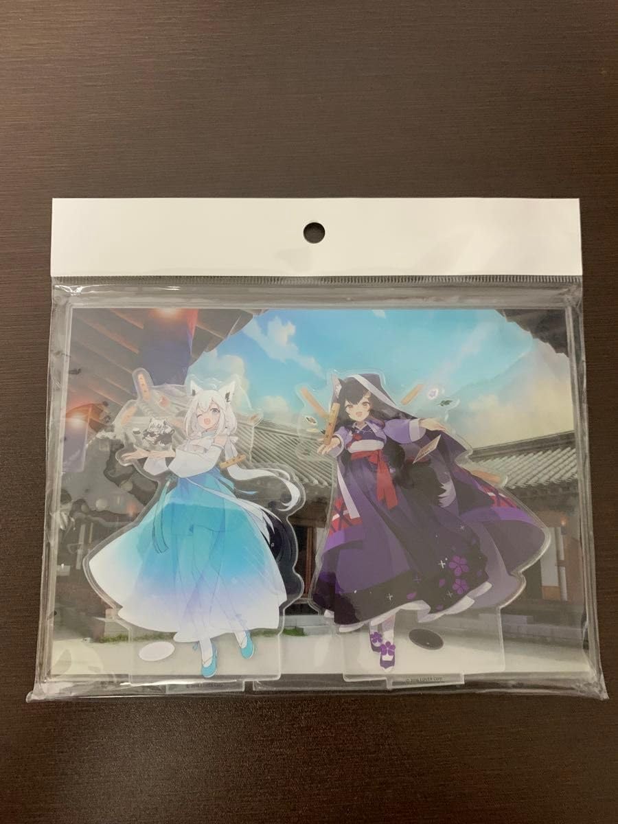 韓国 フブキ ミオ ホロライブ 韓国限定 アクリルクロック 時計 おかゆ