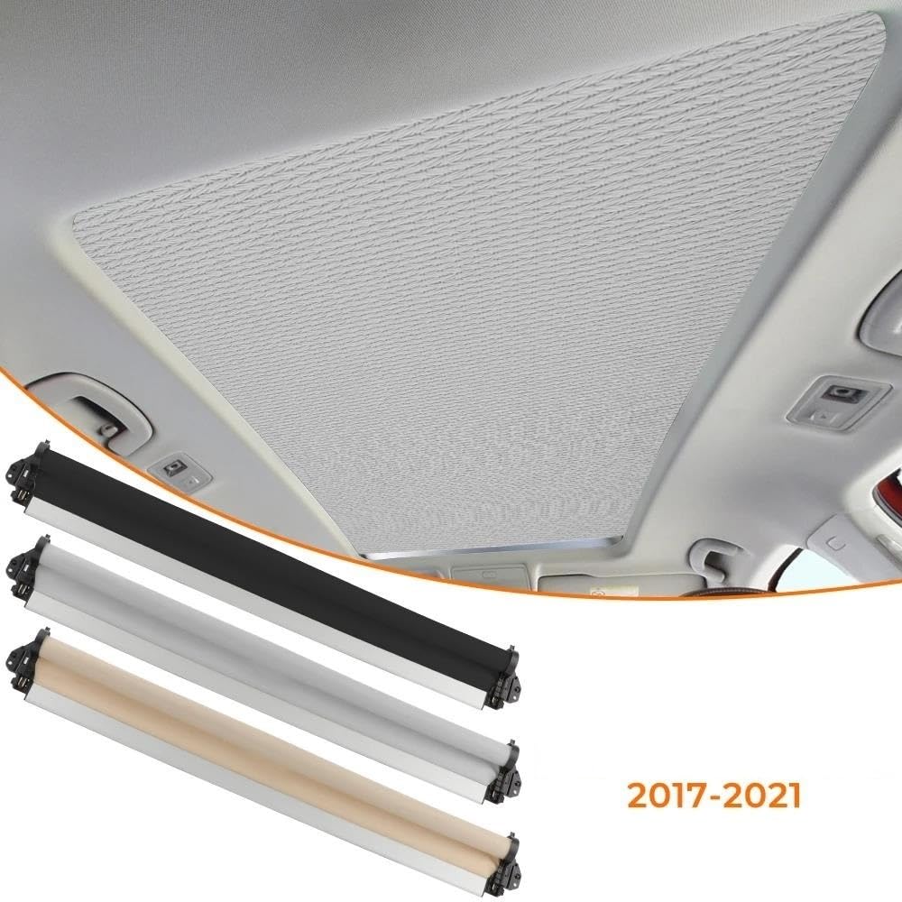 Pieghevole Parasole Auto 5NG877307 Tenda A Rullo per Tettuccio Apribile Panoramico per Auto Copertura Parasole per Skoda per Karoq 2018- Tendine Parasole Auto(Nero)