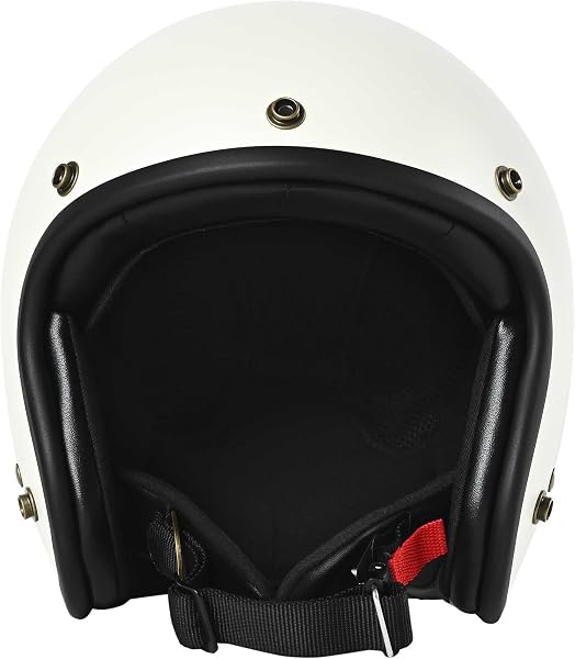 【RIDEZ(ライズ)】 TQ-OW ジェットヘルメット バイク 【あご紐マグネット式】 オフホワイト Lサイズ(59-60㎝未満) バイク ヘルメット ジェット ワンタッチ 日本人に合う設計 - 2
