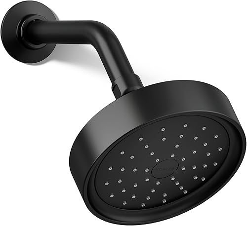 Miniatura 33 de Kohler 965-AK-2MB Purist Cabezal de ducha de una sola función, 2.5 gpm, latón moderno cepillado vibrante Latón cepillado vibrante.,Negro