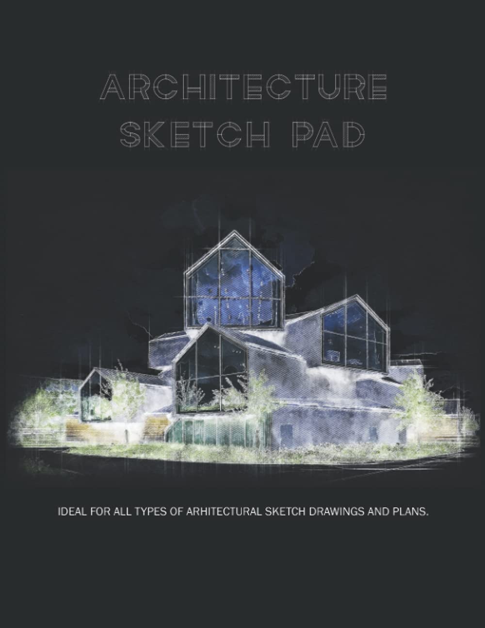 Architecture Sketch Pad: 120 Numbered Pages Architects Sketchbook | 8.5 X 11" Square, Dot Grid, Isometric Notebook