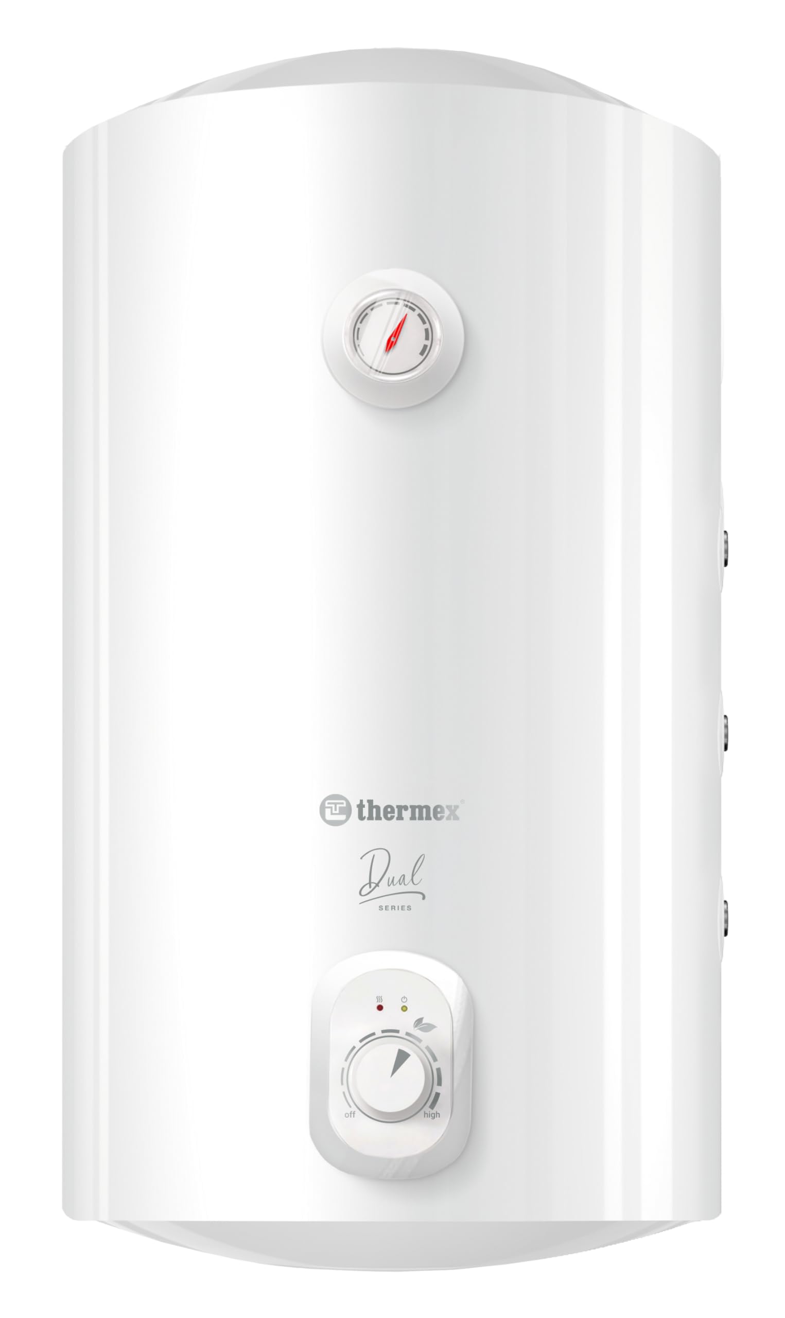 THERMEX Dual 100L Warmwasserspeicher mit Wärmetauscher rechts, elektrischer Boiler 1500W, 230V, 100 Liter, vertikal, Speicher-Wassererwärmer für Zentralheizung