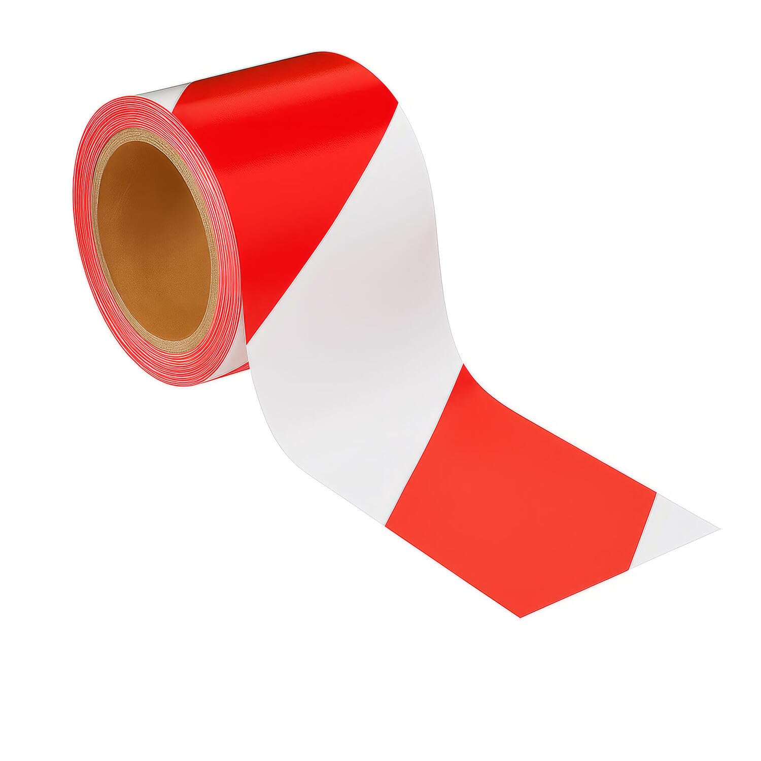 32 Absperrband rot weiß gestreift 75mm breit 100 Meter LDPE