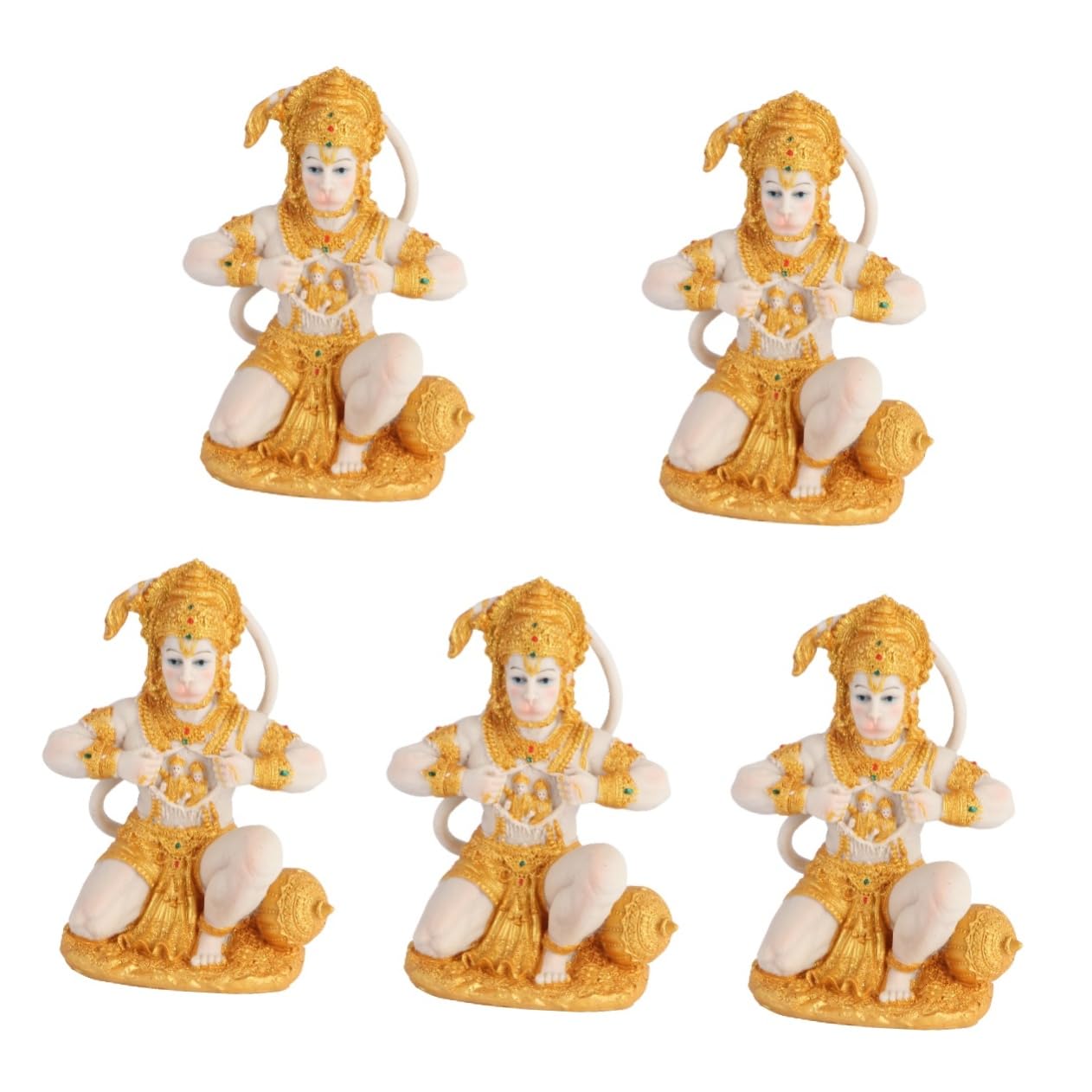 Figurine Hanuman statue decorative hindoue pour embellir un tableau de bord de voiture
