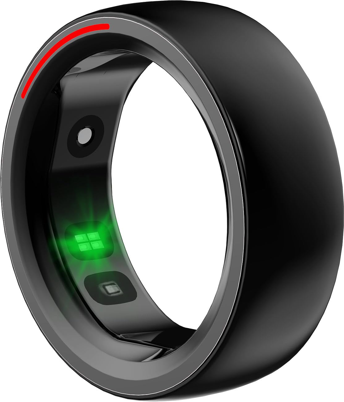 Bague connectée fitness coloris noir – Taille 8 (US) / 57-58 (FR) [Newgen Medicals]