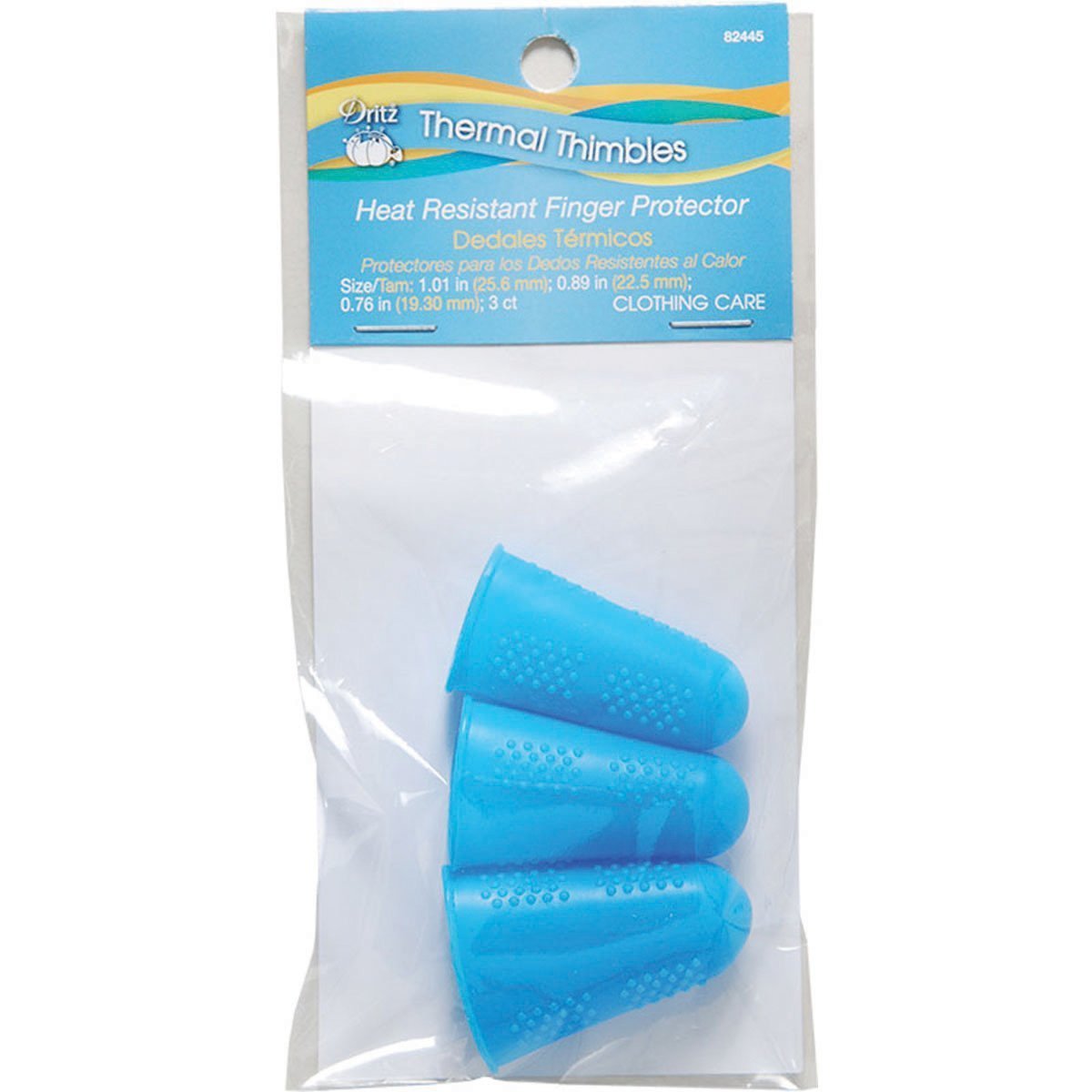 Dés à coudre thermiques lot de 3 protège-doigts anti-brûlure couture