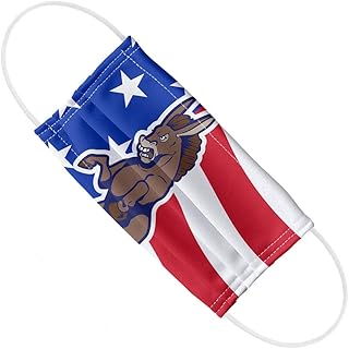 Angry Democrat Donkey Politics 1-Ply Reusable Face Mask Covering, Unisex