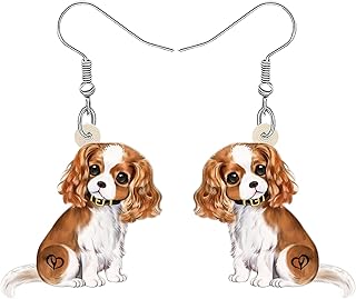 Acrylic Cute Basket Dog Earrings Drop Dangle Fashion Animal Jewelry For Women Gifts Charms