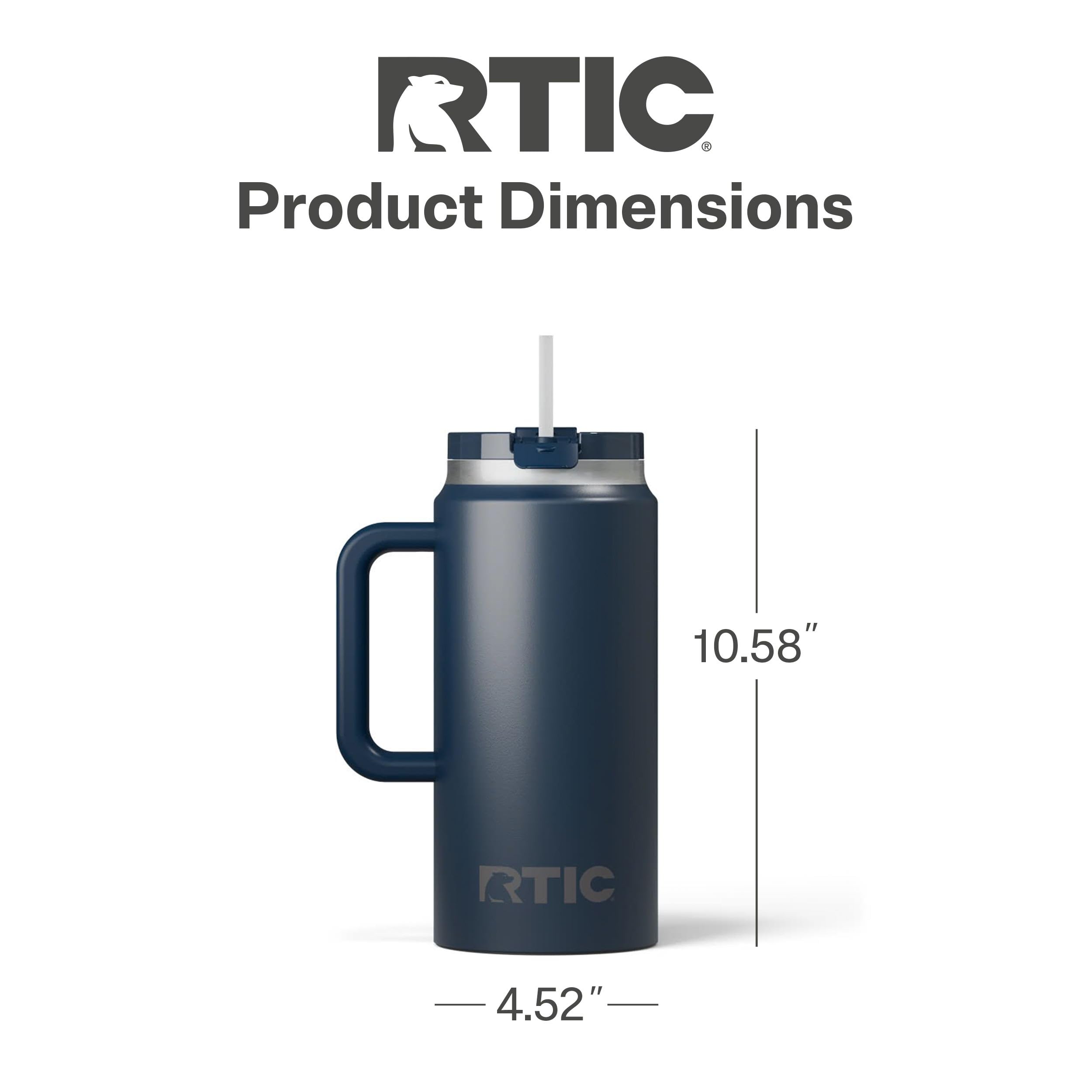 Amazon.com | RTIC 64 oz Ceramic Lined Insulated Road Trip Tumbler