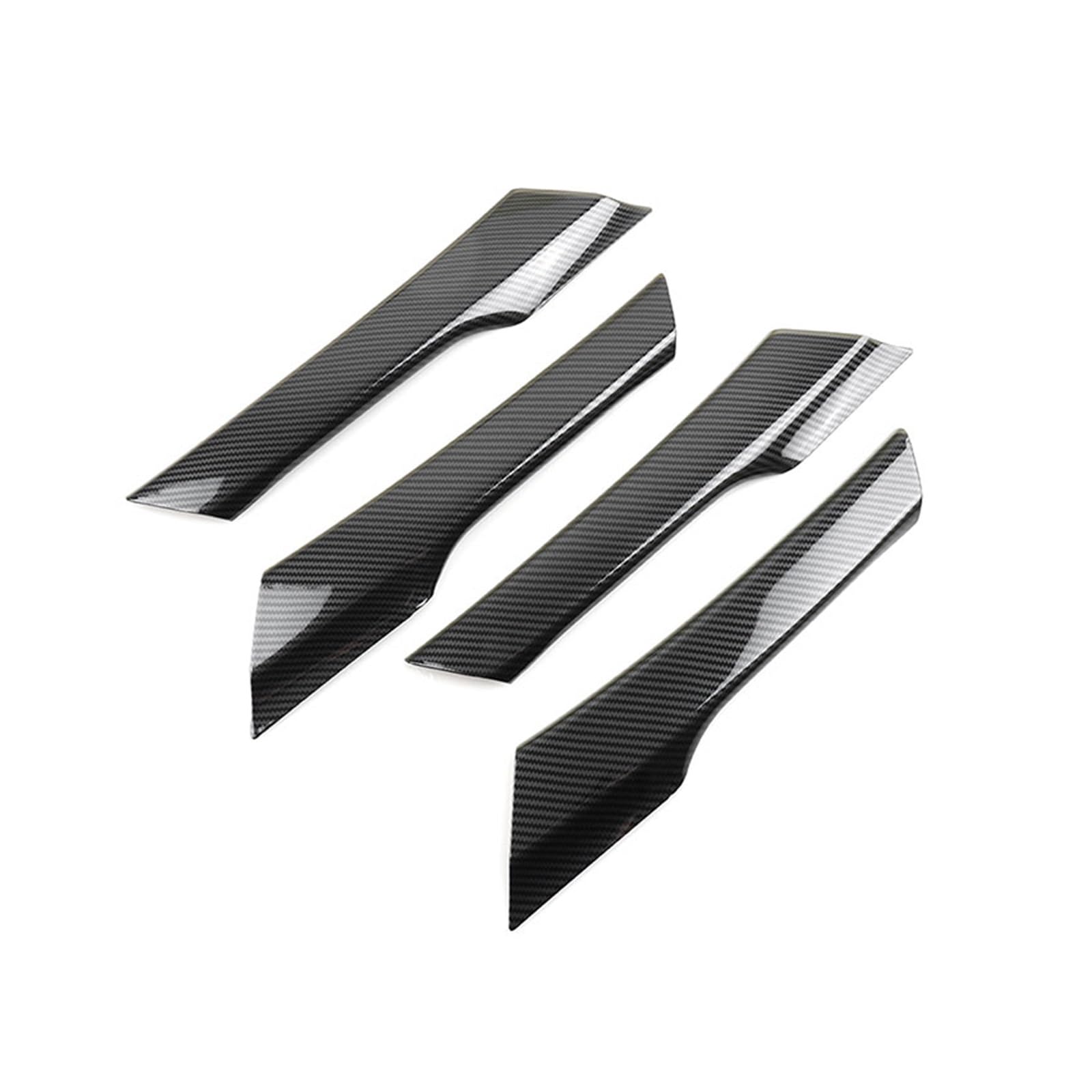 Fncvtm Carbon Fiber Texture Interior Door Pull Handle Trim For Vw For Tiguan 2008-2016 Car Styling Accessories Interior Door Armrest Handle Pull Cover Trim(Carbon Fiber Texture)