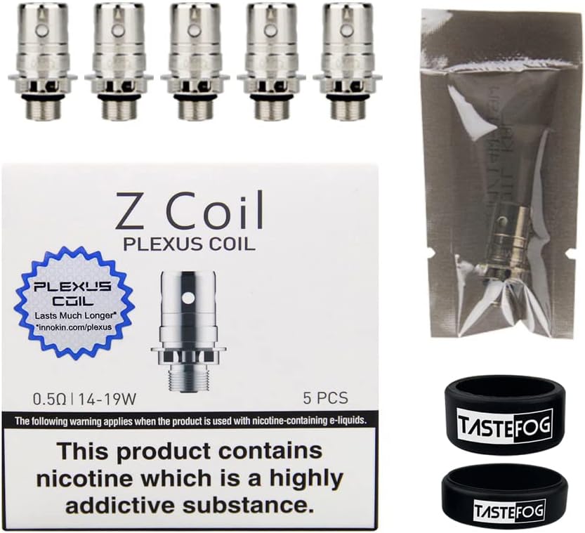 INNOKIN Z Coil Plexus Coil 0.5ohm 14-19W for Zenith Coils Zenith D22 Tank Innokin iTaste Kroma-A Zenith Kit Cool Fire Mini Zenith D22 Kit, Pack of 5