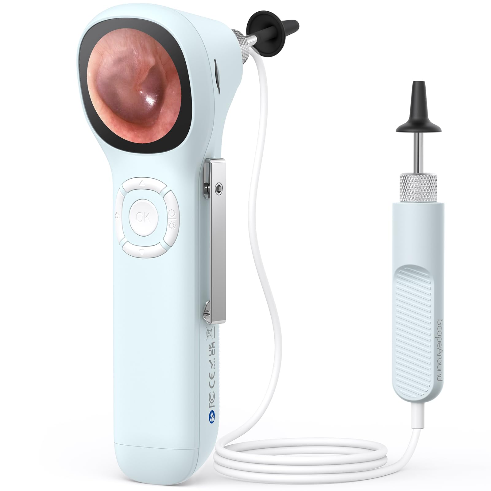 Otoscope with Light, No App Needed, HD Screen, Ear Scope Camera for Family