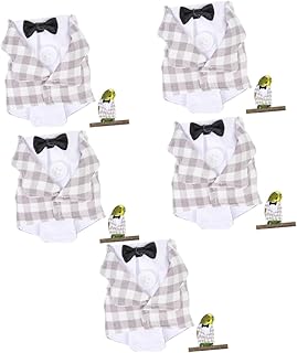 Ipetboom 5 Peças Roupas Para Pássaros De Estimação Decoração De Coelho Fraldas Para Coelhos Roupas Para Animais De Estimação Acessórios Para Pássaros Papagaios Roupas De Coelho Para