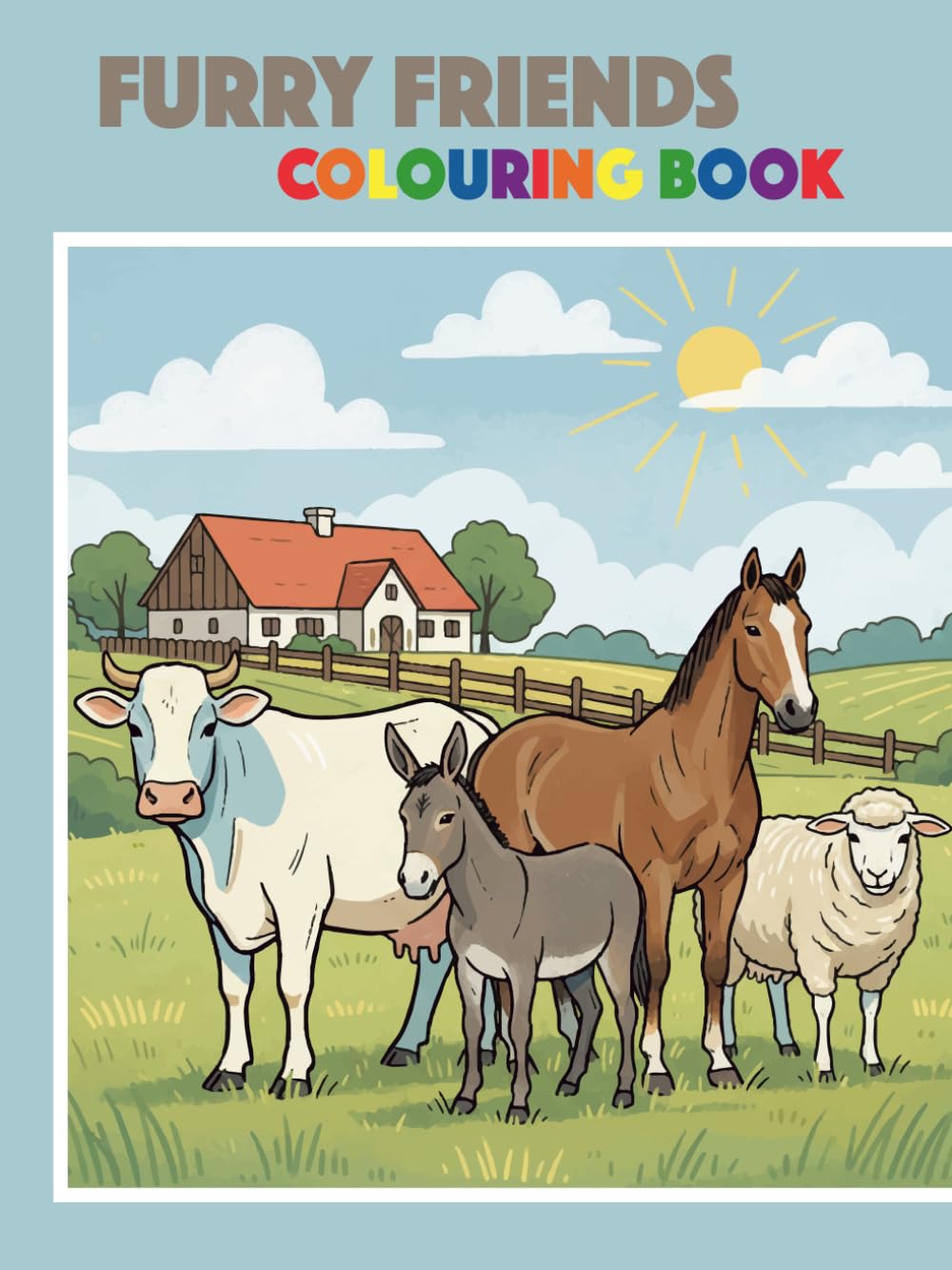 Furry Friends: Colouring book