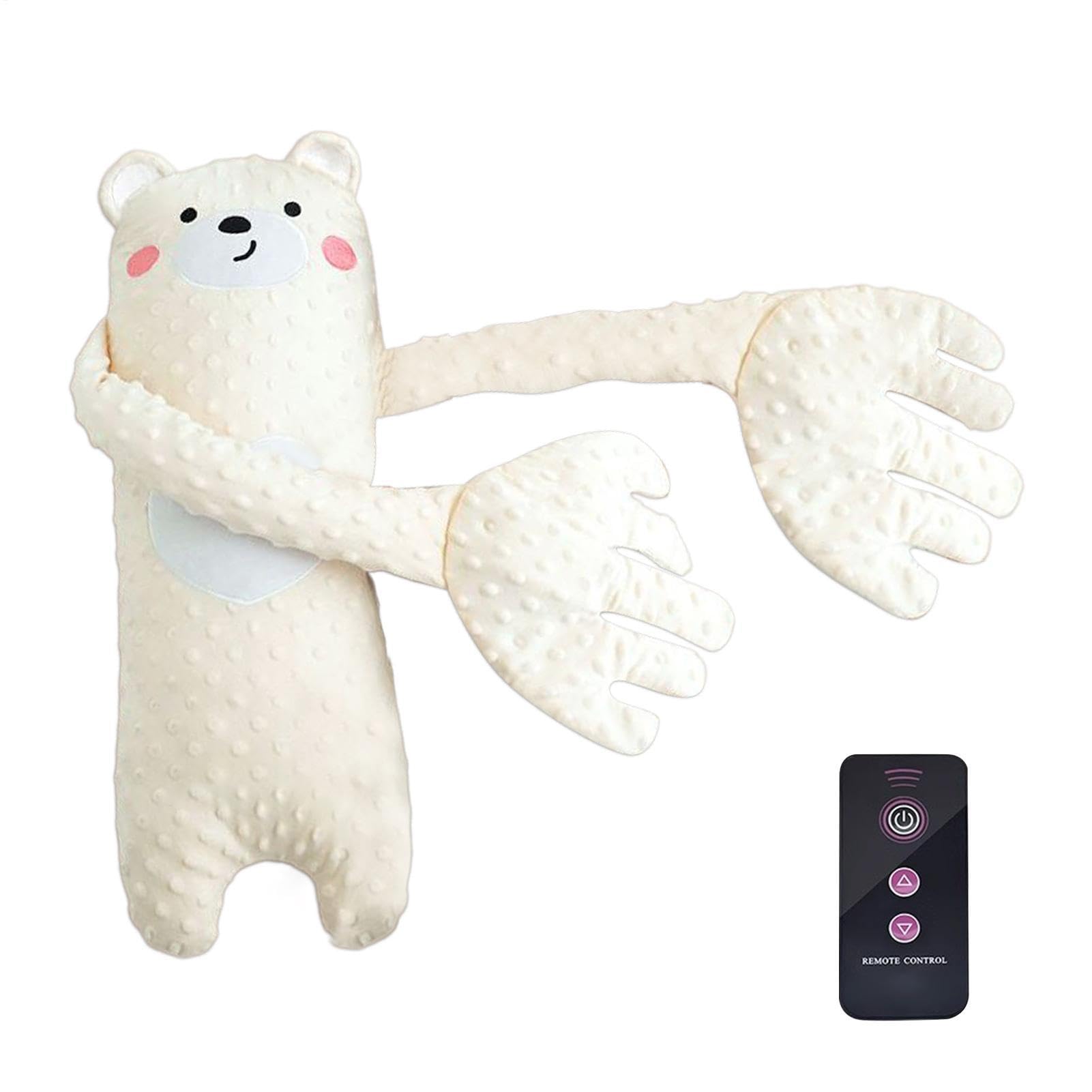 Sdtgrtht Electric Animal Shape Toy with Remote Pearl Cotton 68x25cm Slapping Soft Comfort Plush Animal Sleep Soother Patting Doll for Boys Girls Vibrating Mattress Pad — view 10