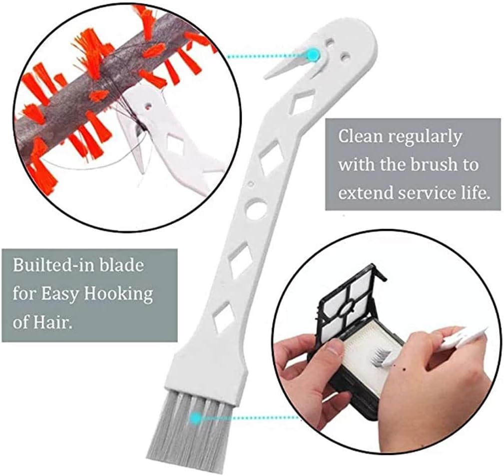 Chuancheng Replacement Kit for Shark IC300 IZ251UK IZ201UK IZ202SM Cordless Handheld Vacuum Cleaner, Roller Brush, Hepa Filter, Sponge Filter, Cleaning Brush