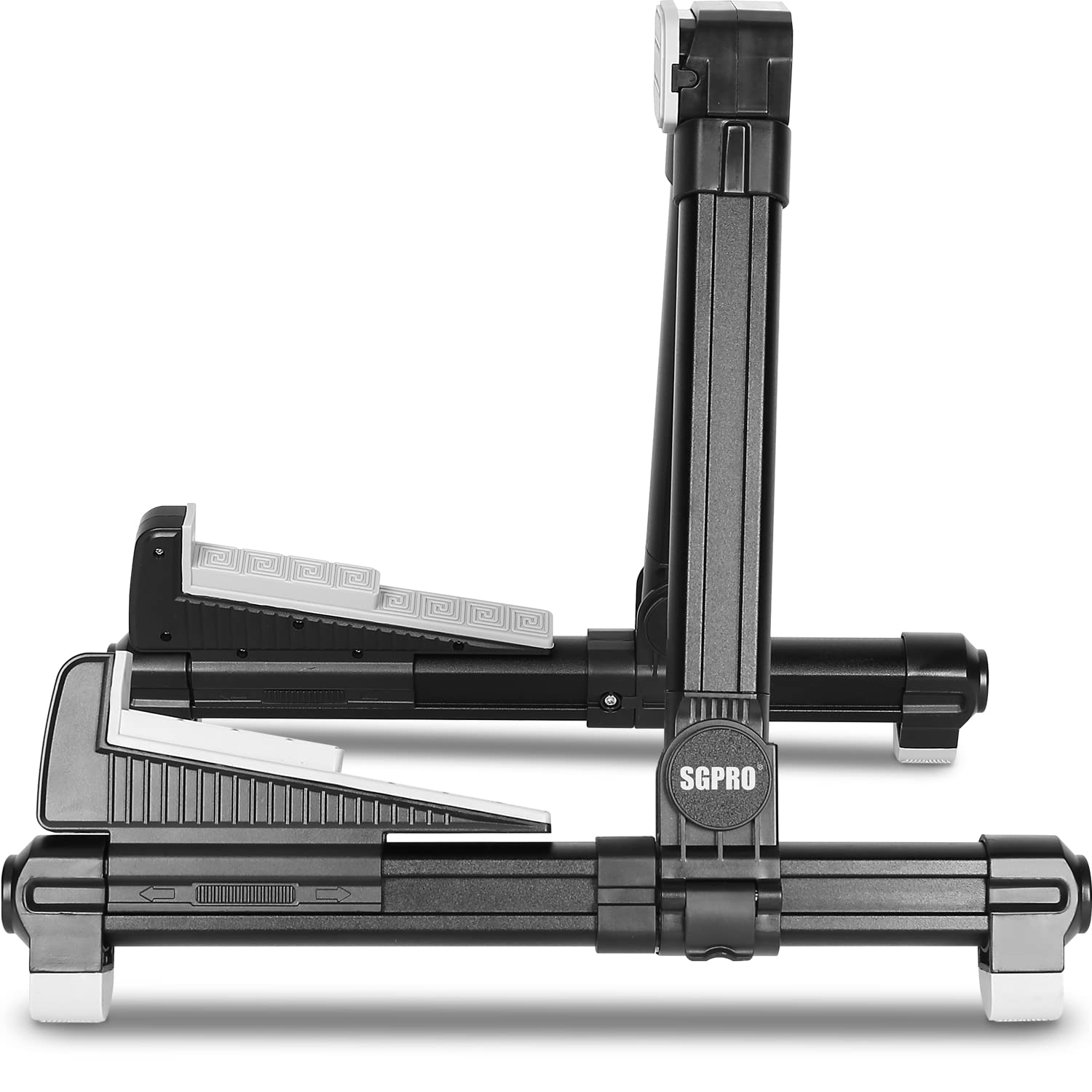SGPRO Soporte para guitarra, bandeja y respaldo, soporte ajustable para instrumentos para guitarra eléctrica, guitarra acústica, bajo, guitarra clásica, ukelele, mandolina y soporte de banjo, material | Para guitarras eléctricas, acústicas, bajas y clásic