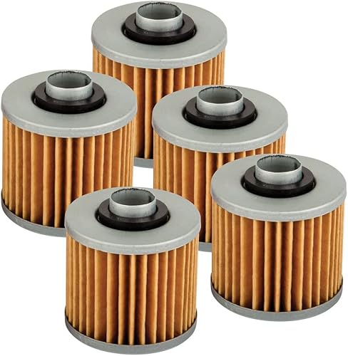 Tusk Paquete de 5 filtros de aceite de primera línea para Yamaha RAPTOR 700R SE 2022-2025