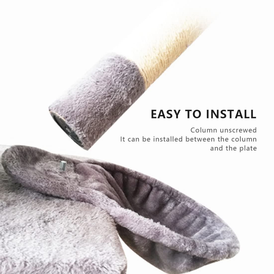 Hamaca para árbol de gato, torre de gato gris, cesta de repuesto para cama de hamaca, juguetes colgantes con hamaca para todos los gatos