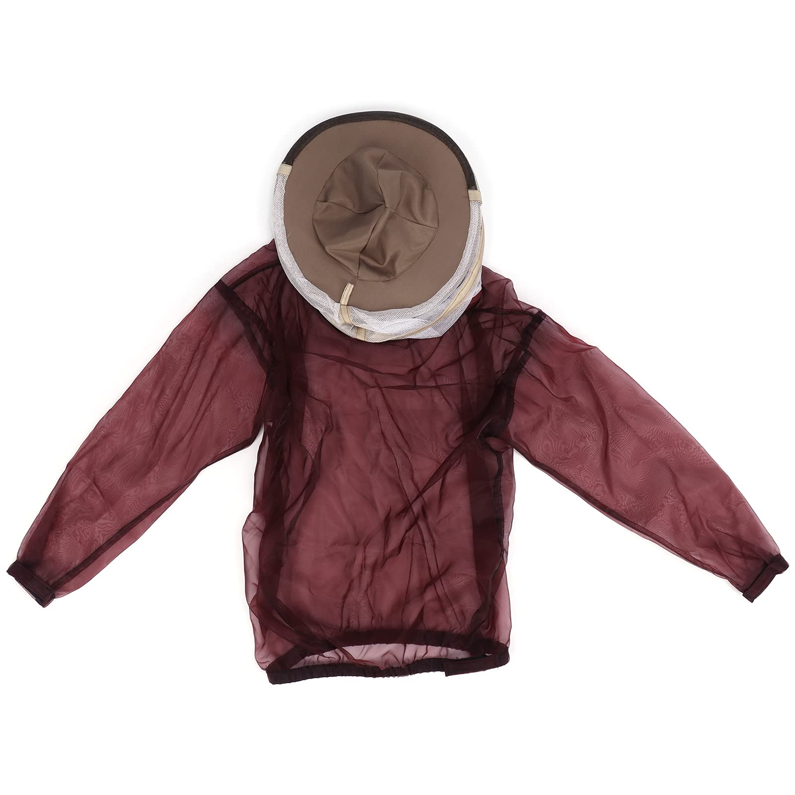 01Beekeeping Jacket, Average Size Foldable BeeKeeping Suit with Hat Beekeeper Costume Beekeeping Supply for Beekeeping and Gardening Industry