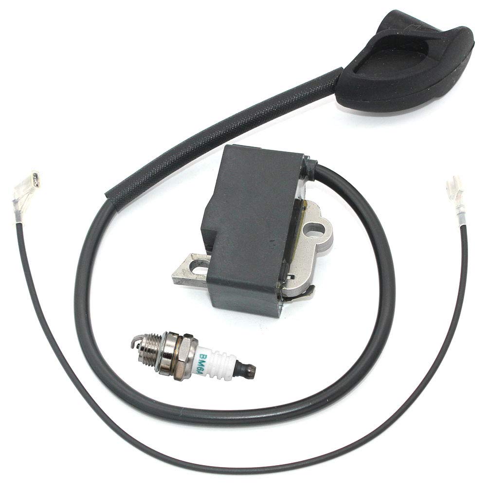 Ignition Coil Module With Spark Plug For STIHL BT120 BT120C BT121 BT121Z FR350 FS120 FS120R FS200 FS200R FS250 FS300 FS350 FR350 Brushcutter PN 4134 400 1301 BPMR7A 1110 400 7005