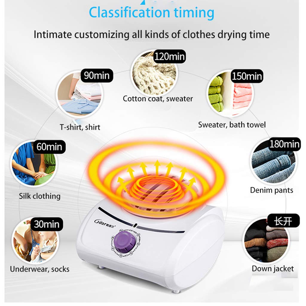 Sèche-Linge Portable, sèche-Linge électrique 900 W Grande capacité 10 kg, étendoir à Linge à économie d'énergie