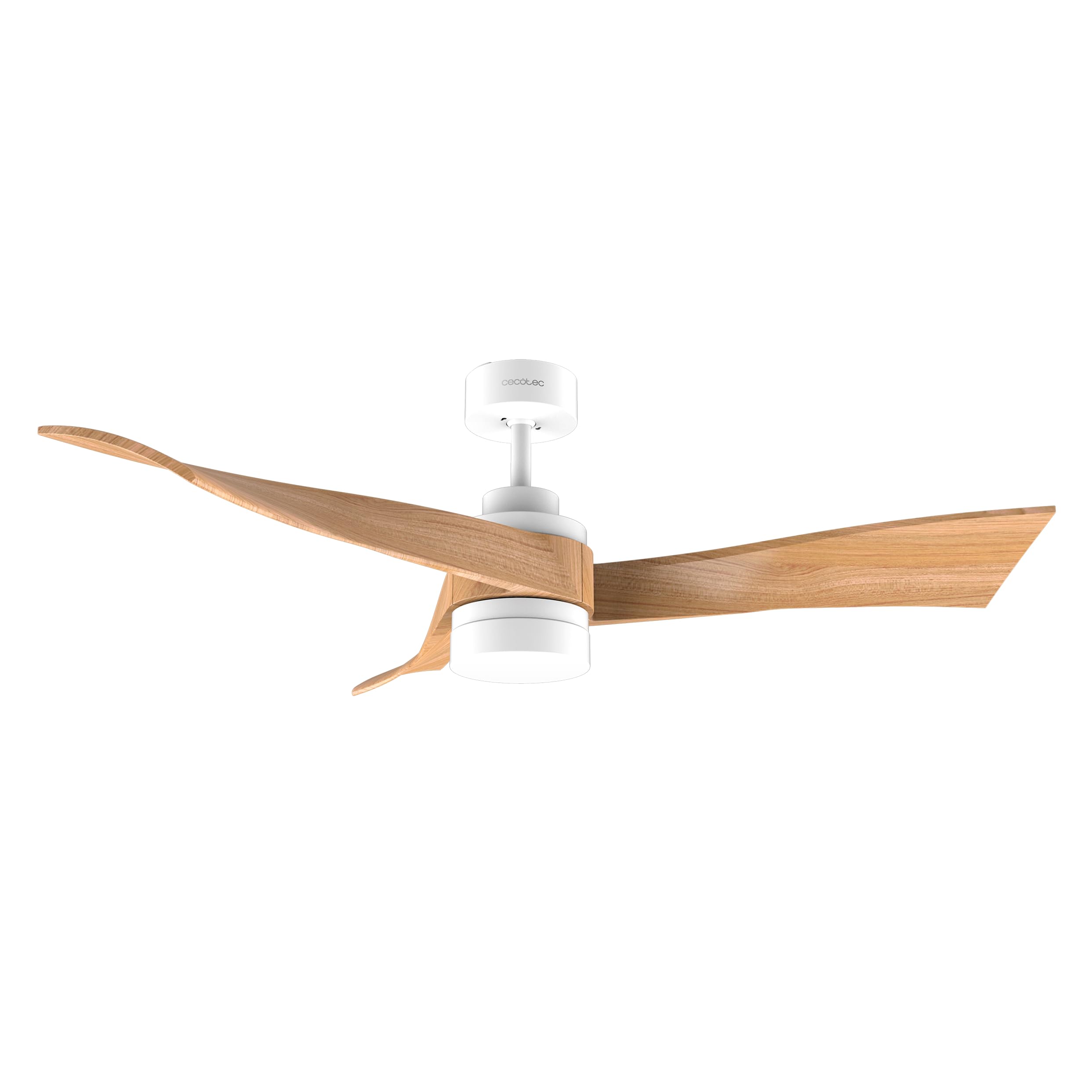 Cecotec - Deckenventilatoren mit Licht EnergySilence Aero 5280 LightWood, 40W, Durchmesser 132 cm, DC-Motor, Fernbedienung, 18W LED-Licht, programmierbarer Timer, Wintersommermodus