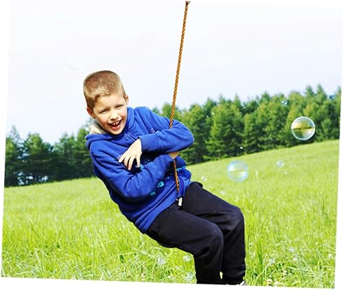 Miniatura 8 de Asiento de columpio de disco de plástico octogonal al aire libre para columpio con cuerda trenzada y anillo de metal, capacidad de peso, equipo de