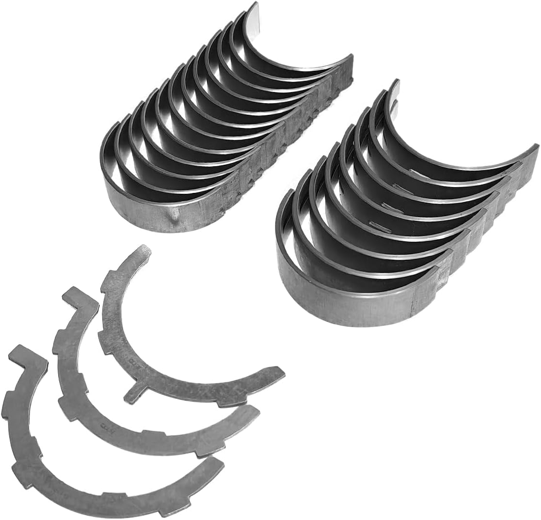 STD Main & Connecting Rod Bearing Set with Thrust Fit for Ford F150 Explorer Edge Flex Mustang for Lincoln MKS MKT MKZ 3.5L 3.7L V6 DOHC 2007-2014
