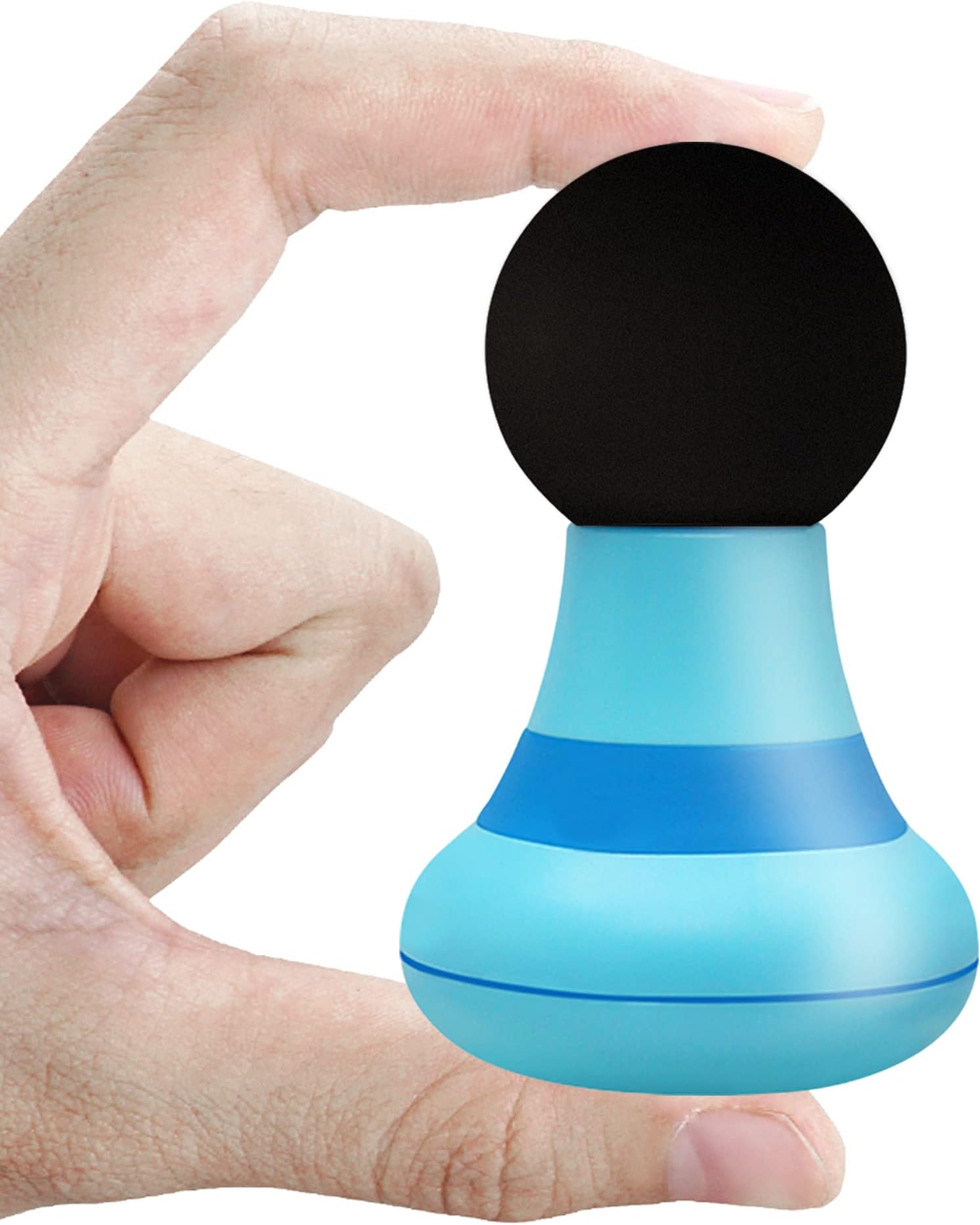 Upgraded Personal Electric Massage Wand for Woman & Man Rechargeable 6 Kinds Magic Mini Vibration Massager Full Body Back Neck Relaxation Muscles and Pain Relief- Blue