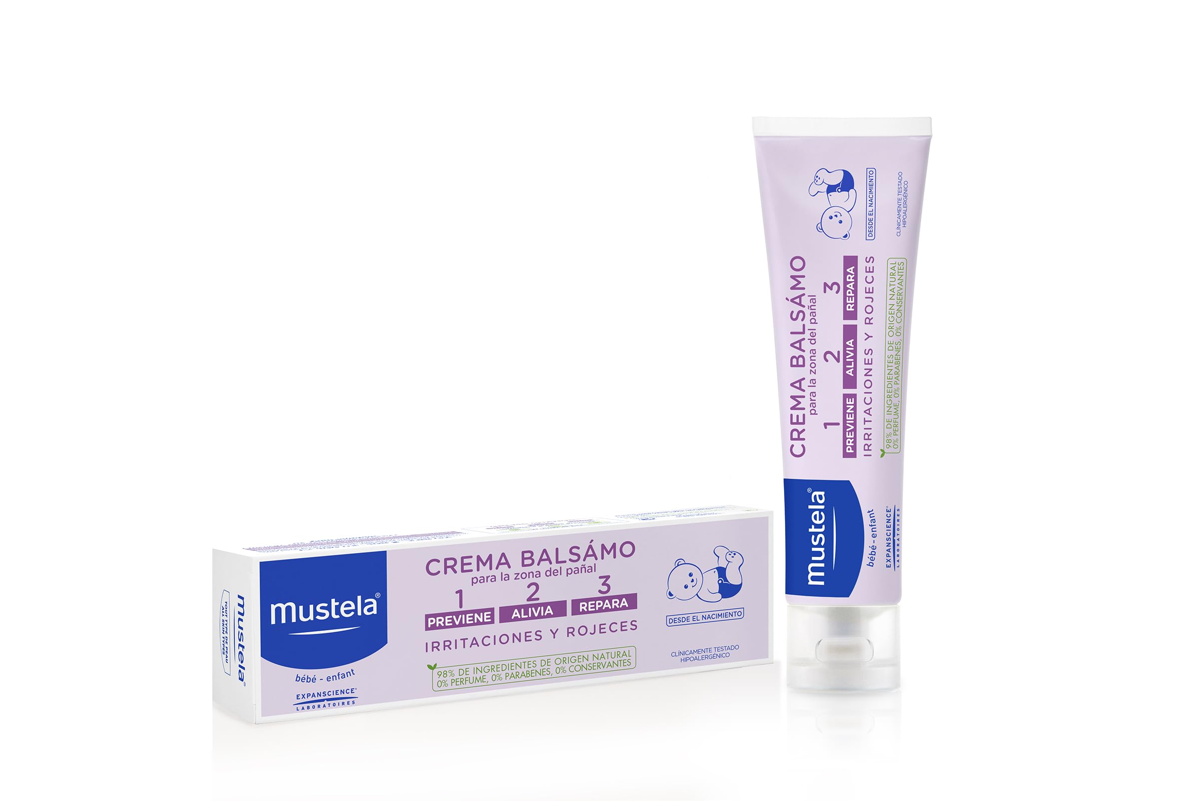 Mustela Baby Balsam Creme 1 2 3 für Irritationen und Rötungen 150ml