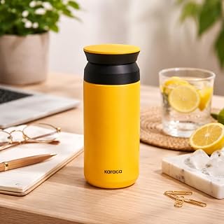 Karaca Rainbow Çelik Sızdırmaz Sarı Termos 350Ml
