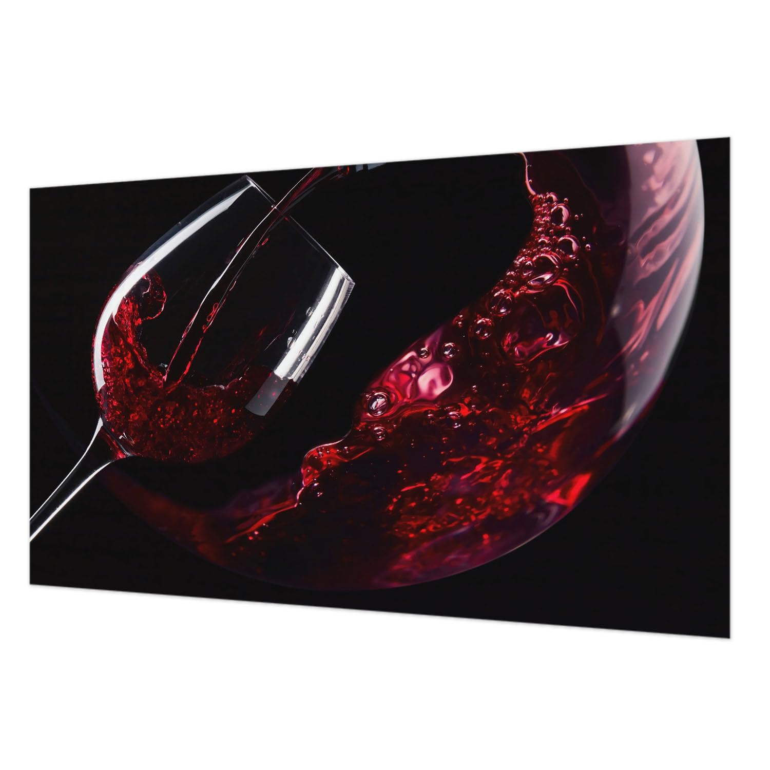 Décoration intérieure papier peint intissé 416x254 cm couleur vin rouge salon