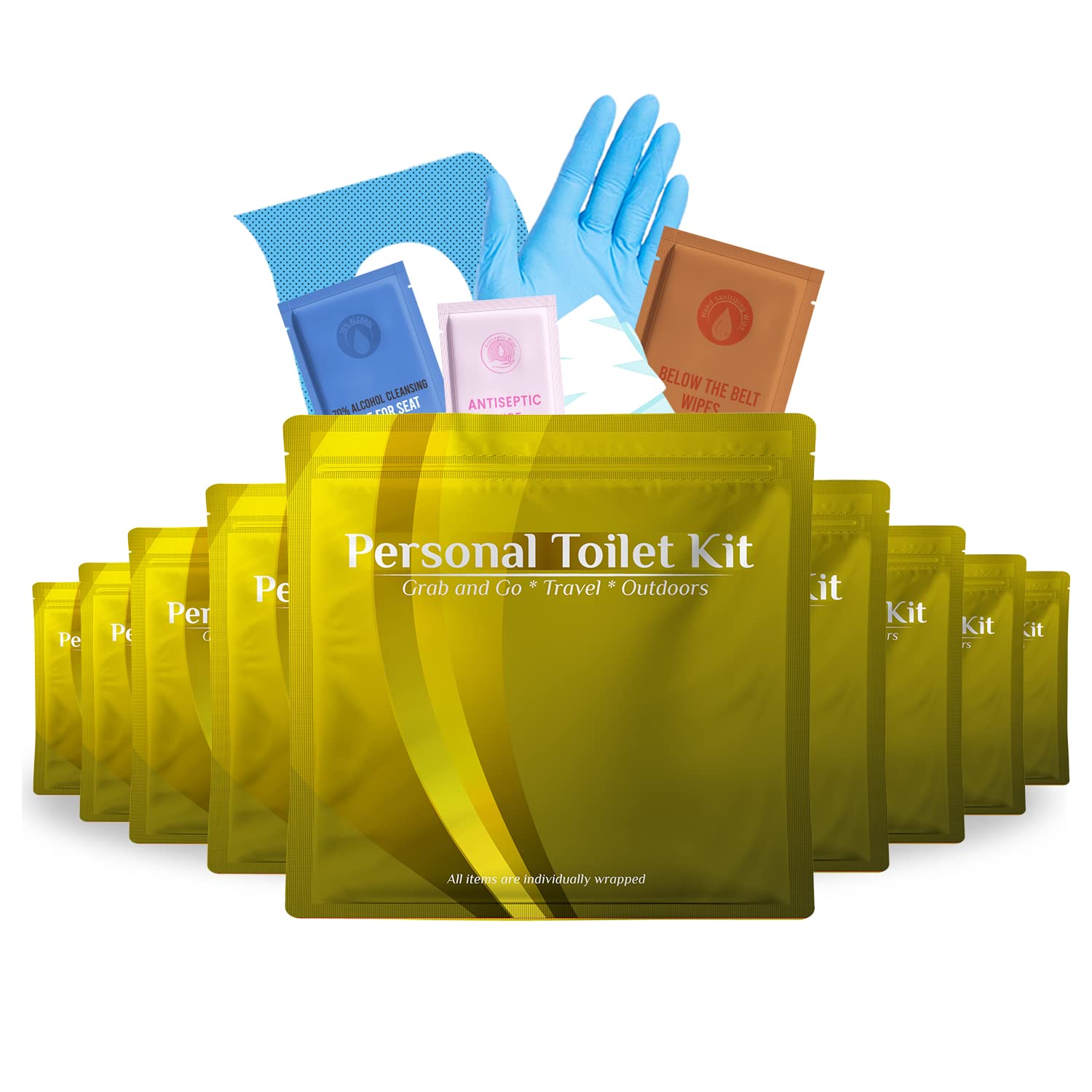 pH Advantage Personal Toilet Kit To Go – 10 Pack (Purple)