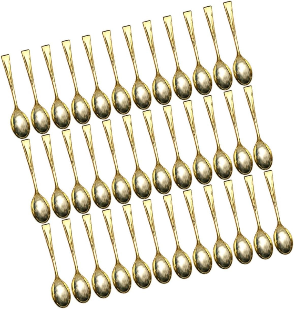 FRCOLOR 300pcs Dessert Spoons Plastic Spoons for Ice Cream Pudding Cake for Parties and Events Lightweight Portable and Tableware