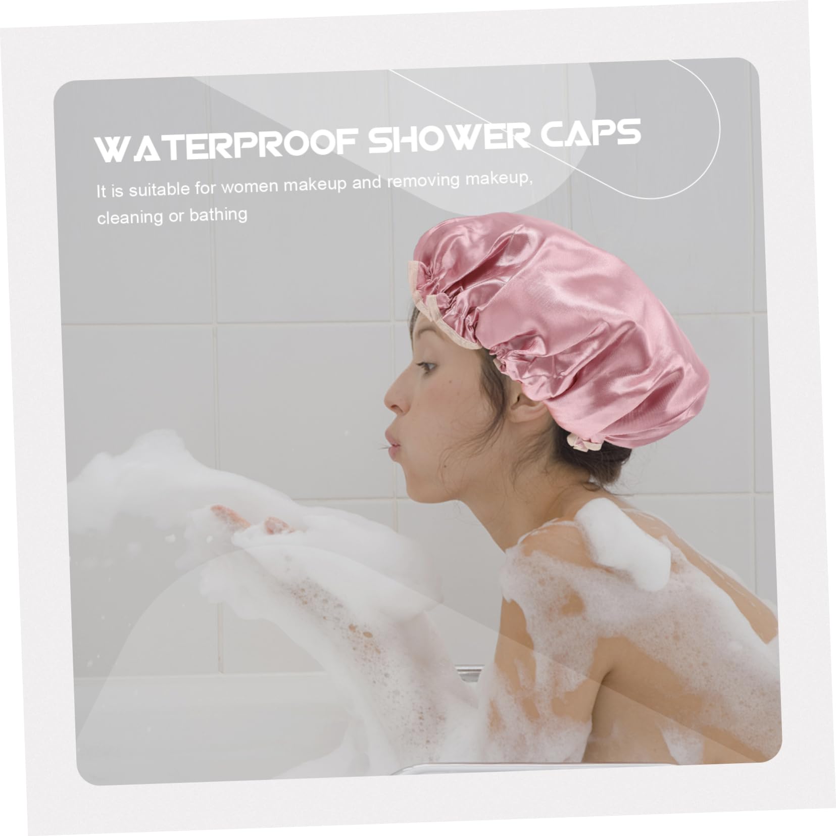 Healvian 12piezas Gorro De Doble Capa Para Mujeres Pack De Unidades Para Baño y Spa Protección Efectiva Del Cabello