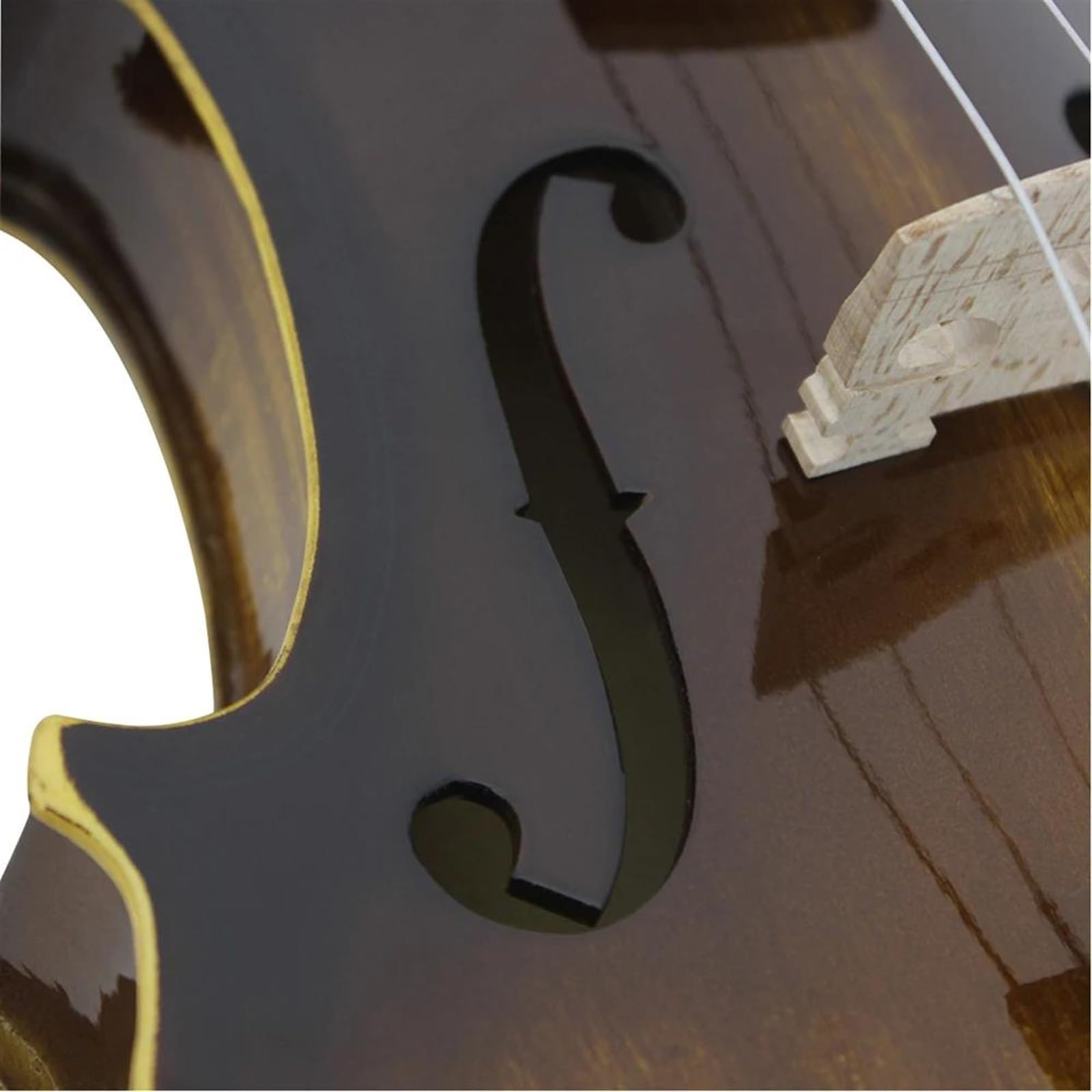 Violino Set Violino Per Violino Acustico In Legno Massello 4/4 Con Custodia Per Arco Regalo Musicale Per Principianti Di Violino Luminoso