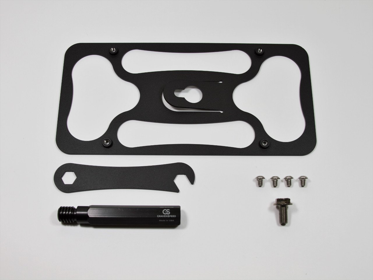 CravenSpeed Platypus License Plate Mount Compatible with Volvo S80 2007-2016 | No Drilling | Installs in Seconds | Made of Stainless Steel & Aluminum | Made in USA