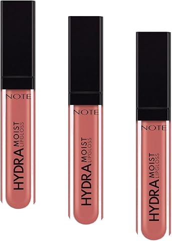 Note Cosmetics Hydramoist Lipgloss Nemlendirici Dudak Parlatıcısı - 03 Just Nude - Nude (3 paketi)