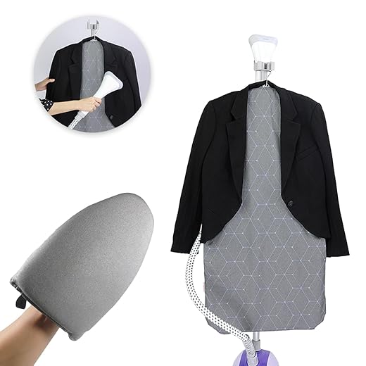EVEME Steamer Board for Clothes with Ironing Gloves,Stand for Steaming Clothes,Steamer Pad,Hanging Ironing Board,Clothes Steamer Board,Steamer for Clothes,Hanging Steam Iron Pad