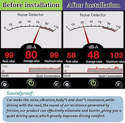 Miniatura 6 de Protector térmico de aislamiento térmico de sonido, adhesivo reflectante para automóvil, camión, camioneta, SUV, vehículo RV, amortiguador de