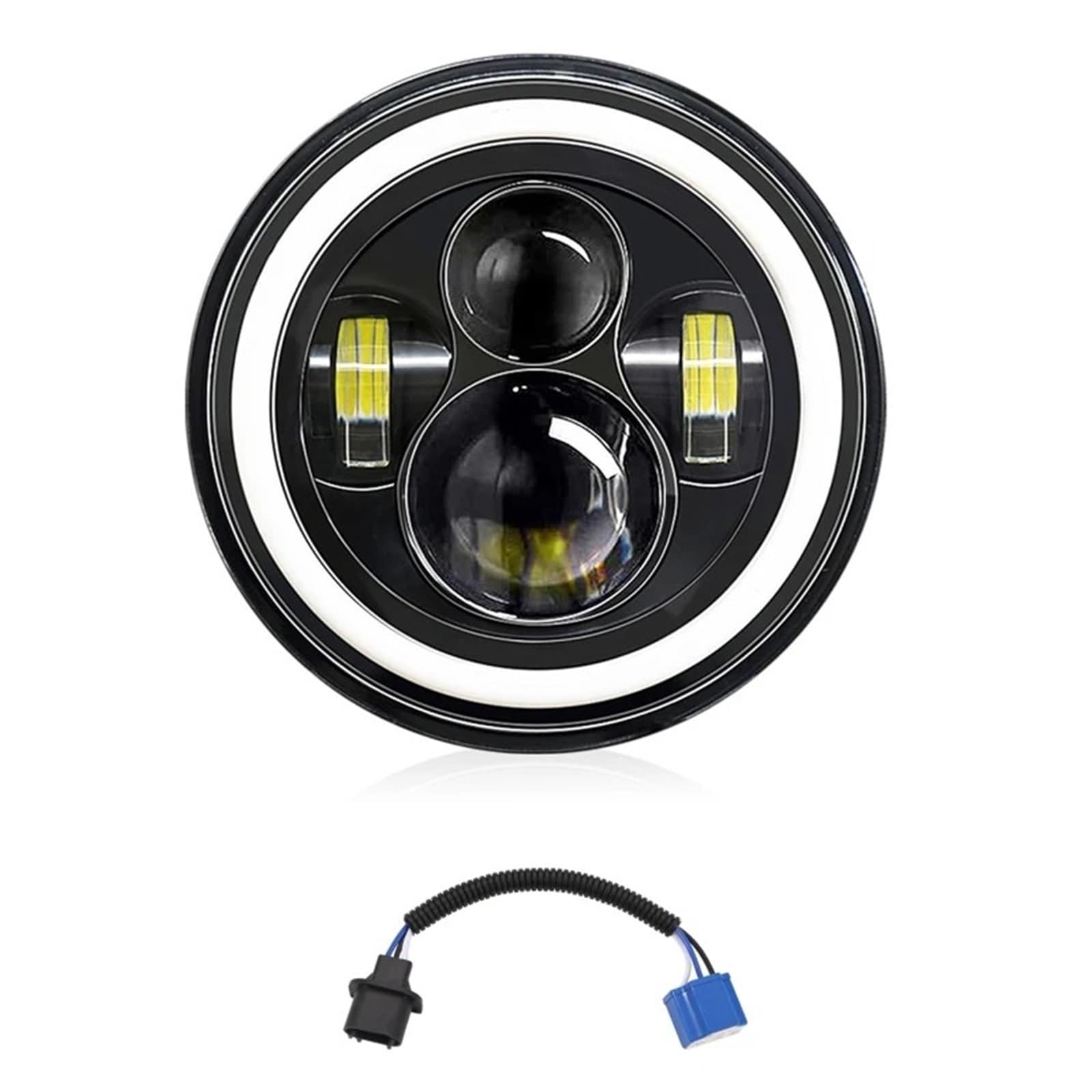 luz conducción Faro LED Para Hummer 1992-2001, 1/2 Uds., 7 Pulgadas, Con Luz De Cruce, Carretera, DRL, Señal Giro, Redondo, 6000K, 140W