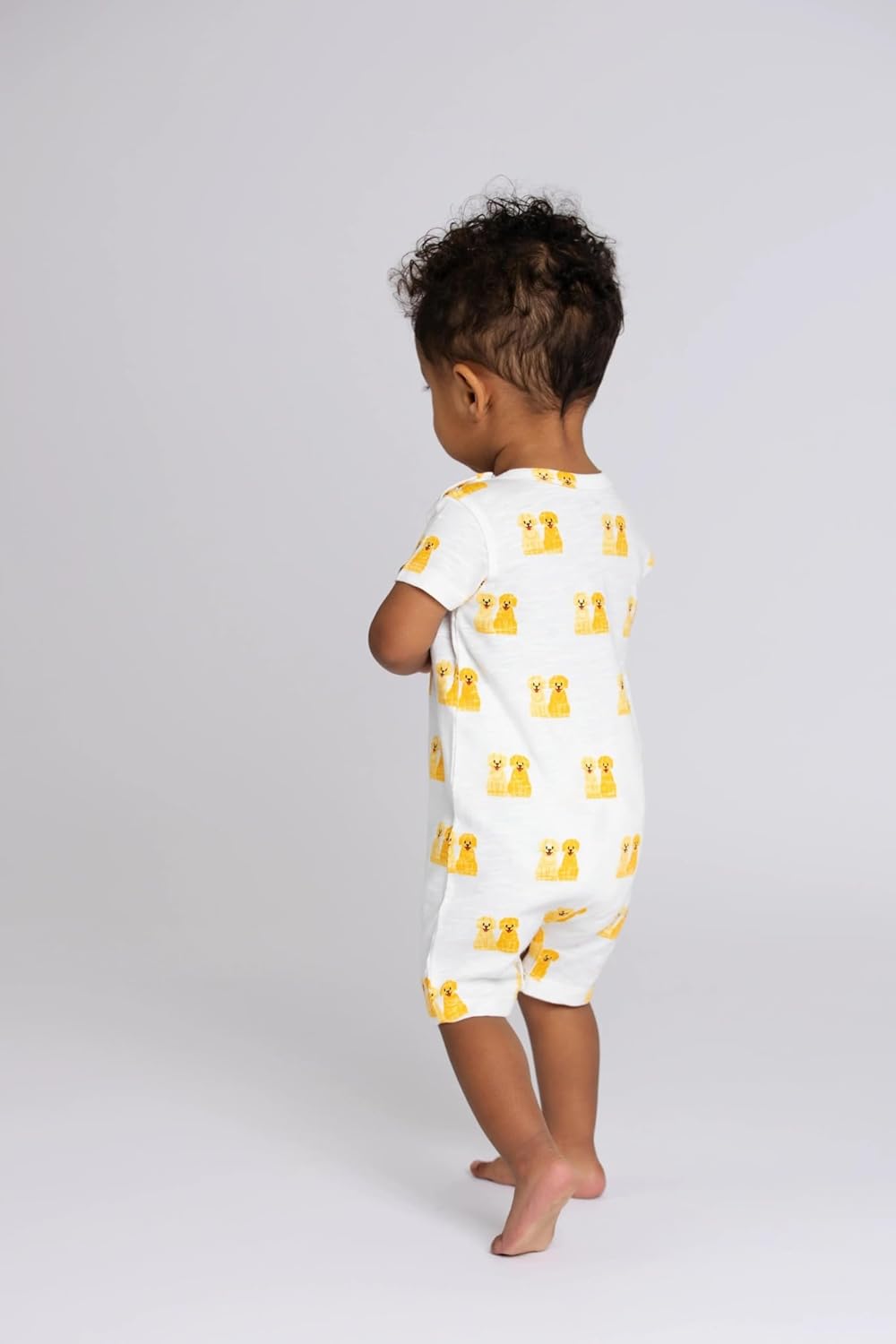 monica + andy Slub Shorty Romper, 100% Organic Baby Clothes for Boys, Sizes For Preemie, Newborn & Infant - Image 4