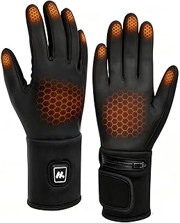 Heated Gloves with 3 Heat Settings-Rechargeable Electric Thermal Gloves for Skiing Hiking Cycling Outdoor Work