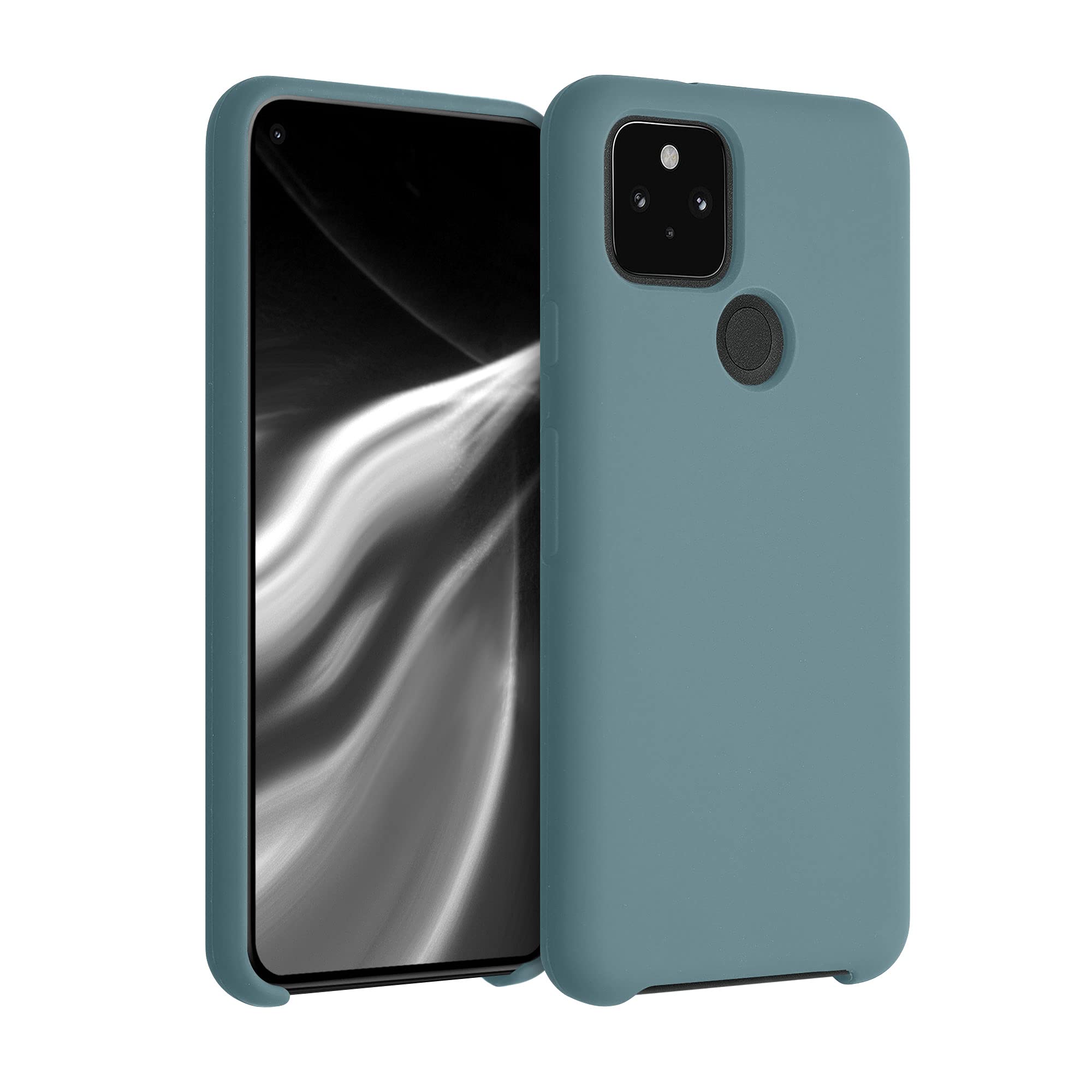 kwmobile Case Compatible with Google Pixel 5 Case - TPU Silicone Phone Cover with Soft Finish - Arctic Night
