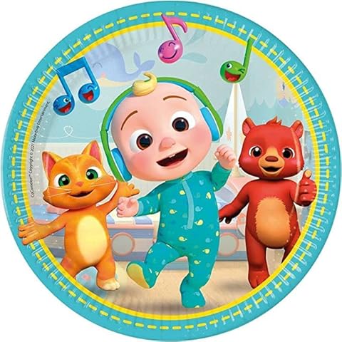 Procos Cocomelon Paper Party Plates (8pk - 23cms / 9in) Cover