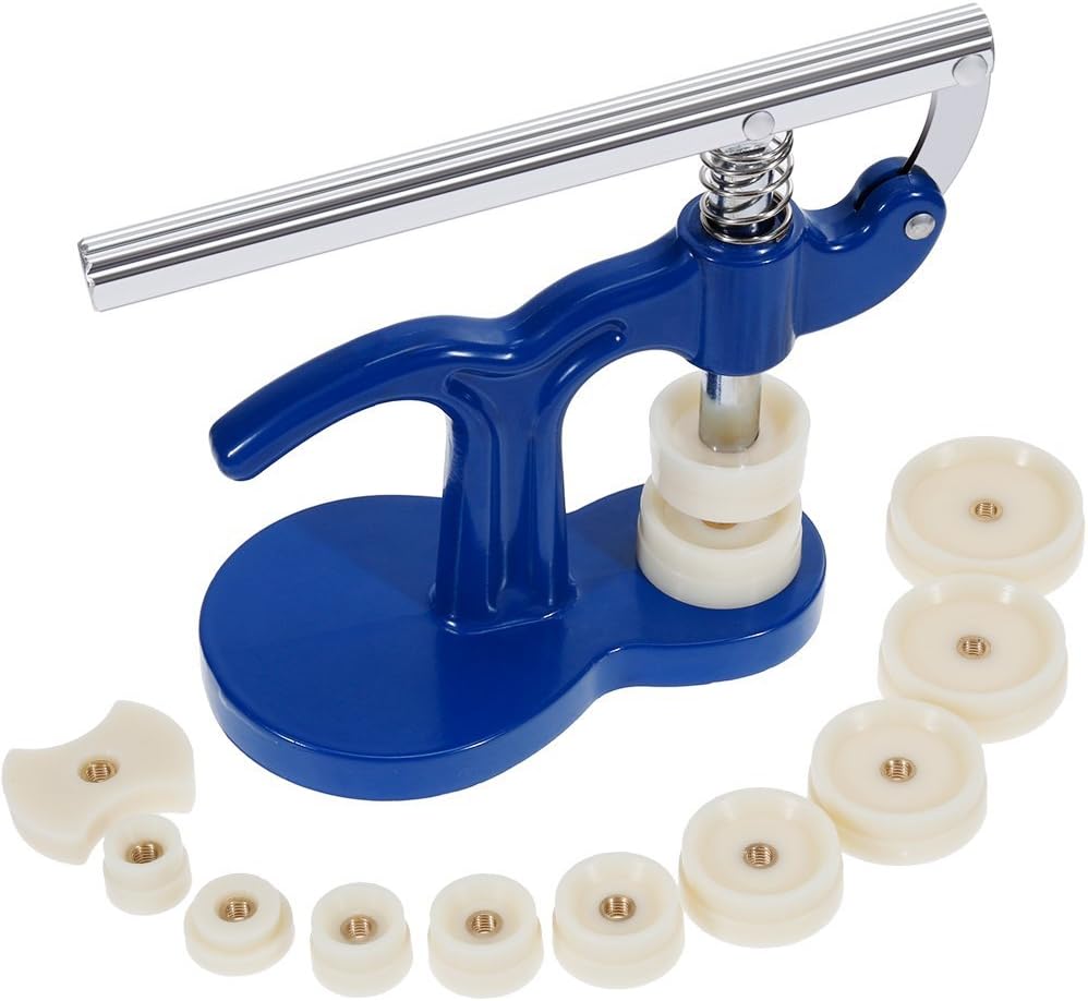 ZacroWatch Press Set, Watch Back Case Closer, Watchmaker Watch Repair Tool Kit with 12pcs Fitting Dies