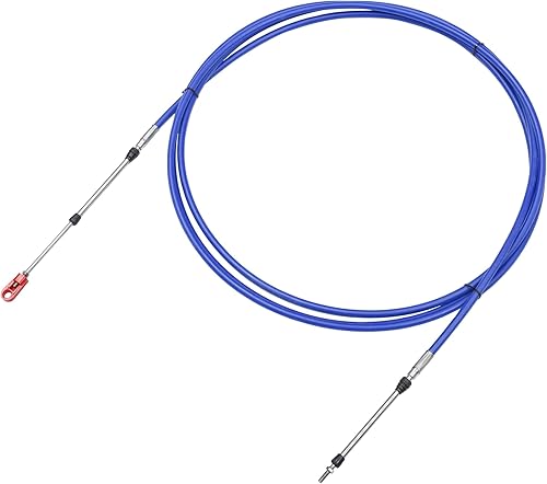 uxcell Cable de caja de control remoto de cambio de acelerador de 16 pies y 197 pulgadas tipo marino 330033C con horquilla para Yamaha motor fuera