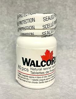 Natural Animal Rennet Tablets 80 count Bottle