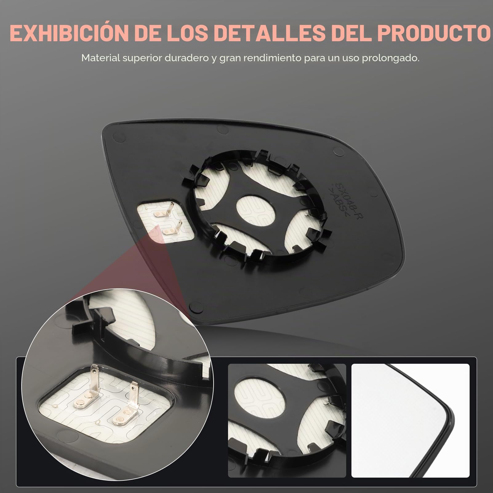 Cristal Retrovisor Calefactable Derecho Compatible Con Renault Trafic Mk2 O.pel Vivaro A Nissan Primastar 2001-2014 Espejo Retrovisor Calefacción 9636500QAK 9636600QAH 7701050267 4408323 44010618